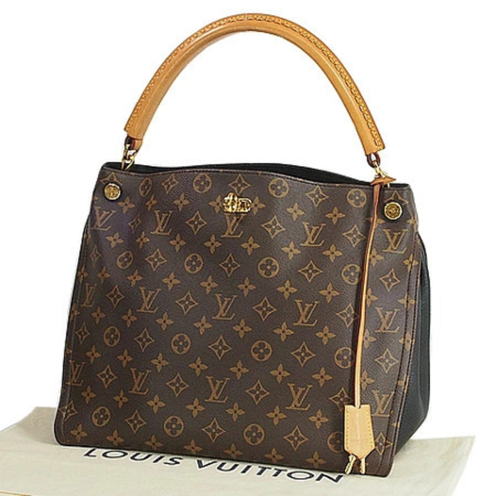 Louis Vuitton Monogram Gaia Shoulder Bag Canvas Leather Brown